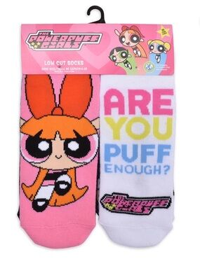 The Powerpuff Girls Womens 10-Pack Low-Cut Socks, Sock Size 4-10 (HB)